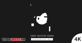 دانلود رایگان پروژه آماده افترافکت : لوگو پارازیت Fast Glitch Logo
