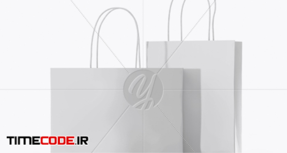 Download دانلود موکاپ بگ کاغذی Two Glossy Paper Bags Mockup 27881 ... Yellowimages Mockups