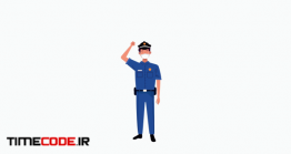 دانلود کاراکتر موشن گرافیک : پلیس با ماسک Police Officers