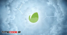 دانلود پروژه آماده افترافکت : نمایش لوگو در ابر Clean Air Logo