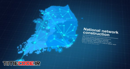 دانلود پروژه آماده افترافکت : نقشه کره جنوبی South Korea Map