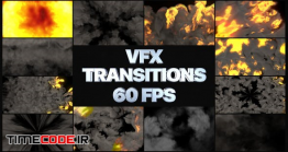 دانلود پروژه آماده افترافکت : ترنزیشن انفجار VFX Transitions | After Effects