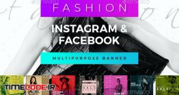 50 بنر لایه باز شبکه های اجتماعی اینستاگرام Fashion Instagram & Facebook Banners