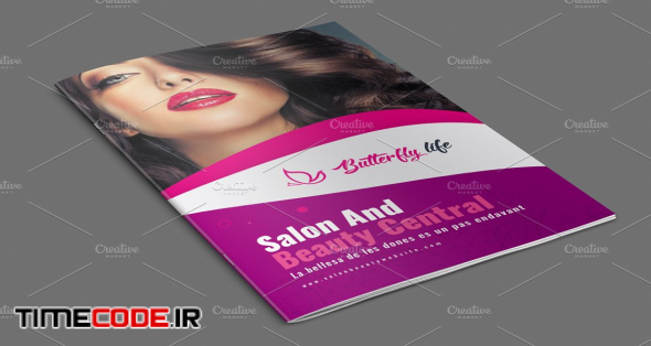 دانلود لایه باز بروشور سالن آرایشی