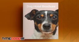 دانلود قالب آماده ایندیزاین : بروشور پانسیون سگ Dog Hotel Brochure Template
