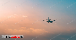 دانلود عکس استوک : هواپیما در آسمان Airplane In The Sky