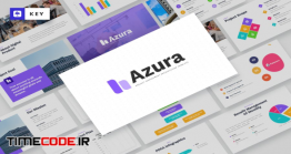 دانلود قالب آماده کی نوت  AZURA – Project Management Keynote Template