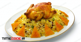 دانلود عکس زرشک پلو با مرغ Barberry Rice With Saffron Chicken