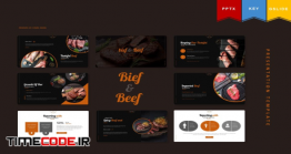 دانلود قالب پاورپوینت گوشت + کی نوت + گوگل اسلاید Bief And Beef | Powerpoint, Keynote, Google Slides