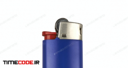 دانلود عکس استوک : فندک Blue Cigarette Lighter