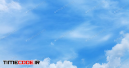 دانلود عکس استوک : آسمان آبی Blue Sky And Clouds