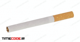دانلود عکس استوک : سیگار Cigarette On A White Background