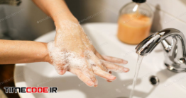دانلود عکس استوک : شستن صحیح دست Cleaning Hands To Prevent Coronavirus Epidemic