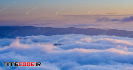دانلود عکس استوک : بالای ابر ها Cumulus Fantastic Fog In The Morning Sky