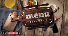 دانلود پروژه آماده افترافکت : تیزر تبلیغاتی منو رستوران Food Menu Presentation