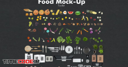 دانلود جعبه ابزار ساخت موکاپ غذا و رستوران  Food Mockup Toolkit