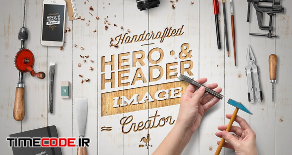 Download دانلود موکاپ جعبه ابزار Hero Image Scene Creator / Mock-Up ...