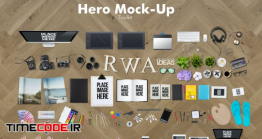 دانلود جعبه ابزار ساخت موکاپ میز کار Hero Mockup Toolkit