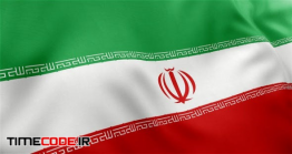 دانلود فوتیج پرچم ایران Iran Flag