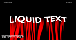 دانلود پریست متن مخصوص پریمیر Liquid Text Animator