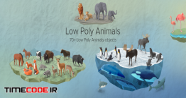 دانلود مجموعه عکس بدون پس زمینه : حیوانات Low Poly Animals Collection