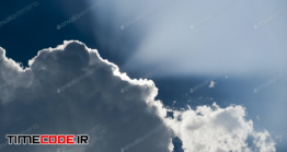 دانلود عکس استوک : تلعلع نور خورشید از پشت ابر Sky