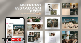 دانلود قالب لایه باز پست اینستاگرام عروسی Wedding Instagram Post Vol 2
