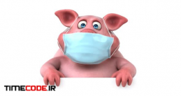 دانلود کاراکتر انیمیشن خوک با ماسک  Pigs With Masks