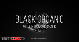 دانلود مجموعه تکسچر موشن گرافیک مشکی Black Organic Pack