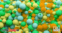 دانلود فوتیج ترنزیشن توپ رنگی Colorful Balls Transition 4K V2