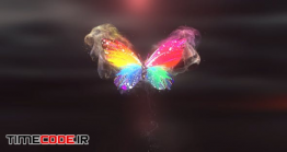 دانلود پروژه آماده افترافکت : لوگو موشن پروانه Colorful Butterfly Logo Reveal 4K