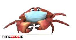 دانلود فوتیج انیمیشن خرچنگ با ماسک Crab With A Mask