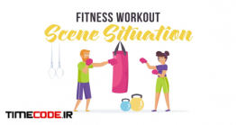 دانلود موشن گرافیک ورزش و فیتنس Fitness Workout – Scene Situation