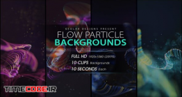 دانلود بک گراند موشن گرافیک پارتیکل Flow Particles Backgrounds