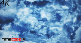 دانلود فوتیج موشن حرکت میان ابرها Flying Through Abstract Blue Clouds