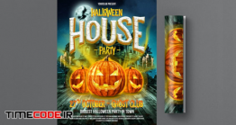 دانلود پوستر لایه باز هالووین Halloween Party Flyer