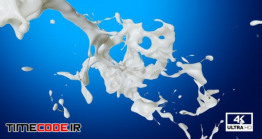 دانلود فوتیج حرکت آهسته پاشیدن شیر Milk Splash