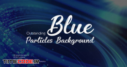 دانلود بک گراند موشن گرافیک پارتیکل آبی Outstanding Blue Particles Background