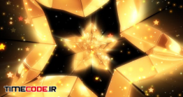دانلود بک گراند متحرک ستاره طلایی Stars Golden Glow