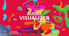 دانلود پروژه آماده پریمیر : اکولایزر با متن آهنگ Colorful Audio Visualizer With Lyrics