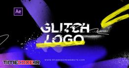 دانلود پروژه آماده افترافکت : لوگو پارازیت Glitch Logo Intro Grunge Distortion