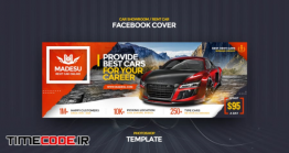 دانلود کاور لایه باز فیسبوک اجاره ماشین  Rent Car Facebook Cover Template