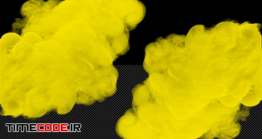 دانلود فوتیج دود زرد Yellow Color Smoke Cinematic