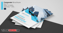 دانلود طرح لایه باز بروشور Corporate Bi-fold Brochure