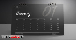 دانلود طرح لایه باز تقویم رومیزی Desk Calendar 2021 Photoshop Templates