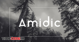 دانلود فونت انگلیسی گرافیکی Amidic – Modern San-serif Typeface + WebFont