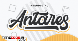 دانلود فونت انگلیسی پیوسته  Antares – Authentic Font