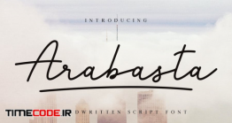 دانلود فونت انگلیسی به سبک امضا Arabasta Signature Font