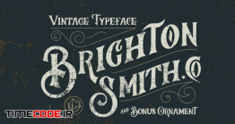 دانلود فونت انگلیسی کلاسیک Brighton Smith Typeface