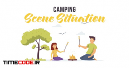 دانلود کاراکتر موشن گرافیک : پیکنیک Camping – Scene Situation